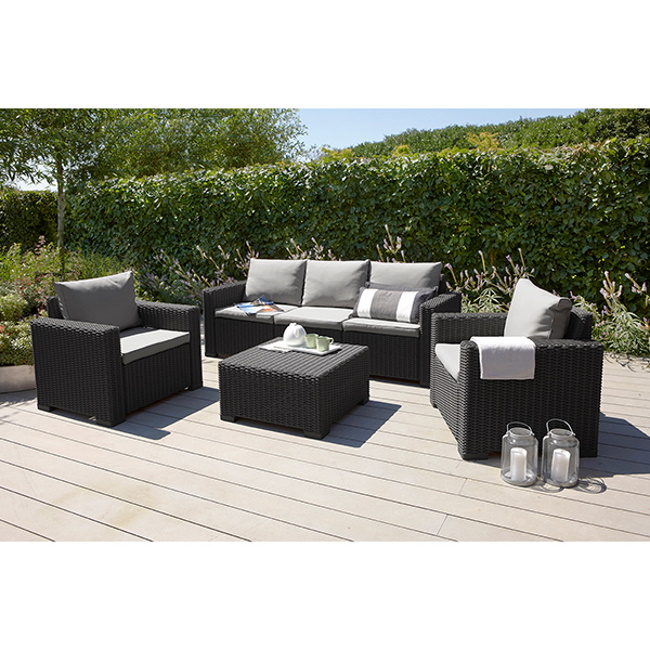 Baštenski set California 3 seater, grafit CU 253326-3